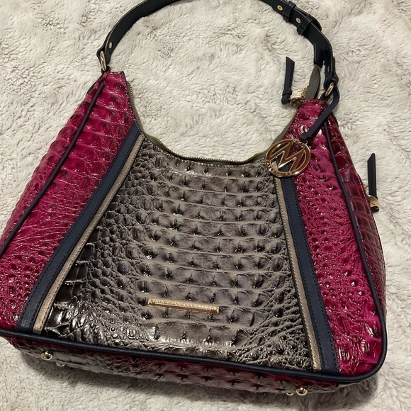 Mia K Handbags - MIA K Collection Faux Tri-Colored Crocodile Large Bag